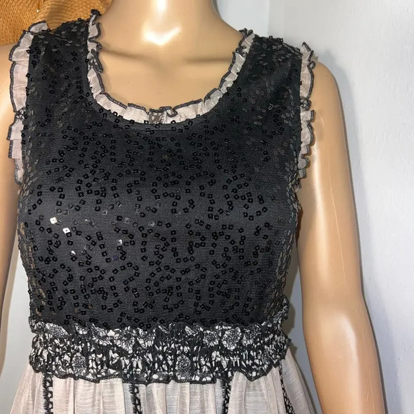 American Rag, S, sequent ruffle lace, smock-waist sleeveless lined mini dress￼ - Picture 6 of 10